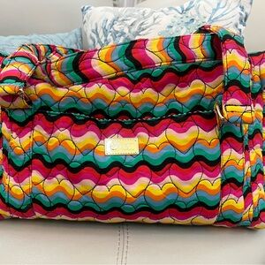 Brand New w/o Tags!! Betsey Johnson Multicolor Quilted Duffel Bag